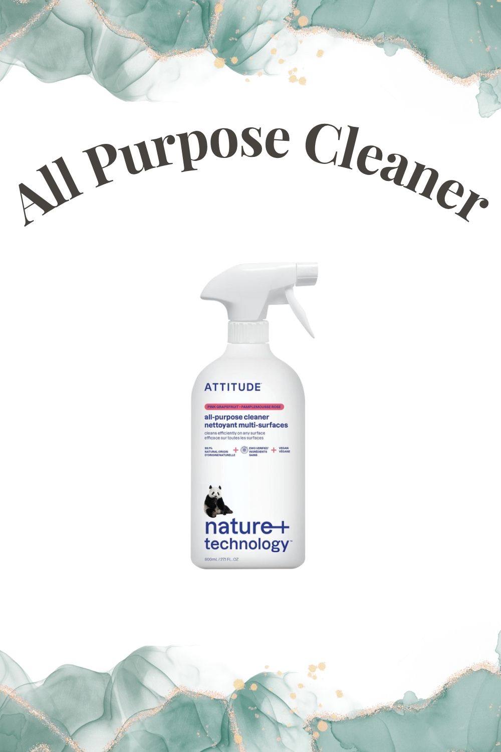 Clean Living Faves all purpose cleaner