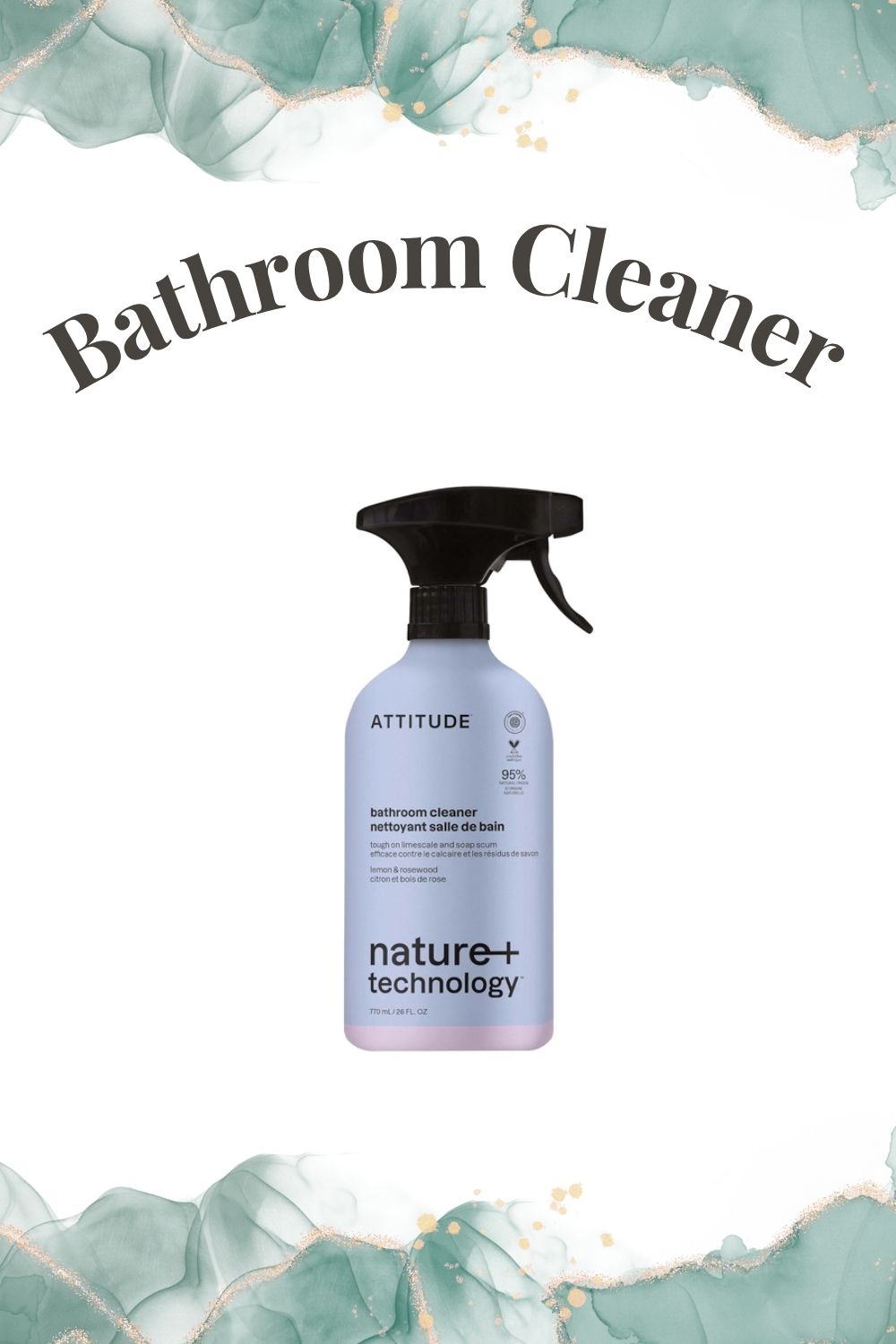 Clean Living Faves bathroom cleaner