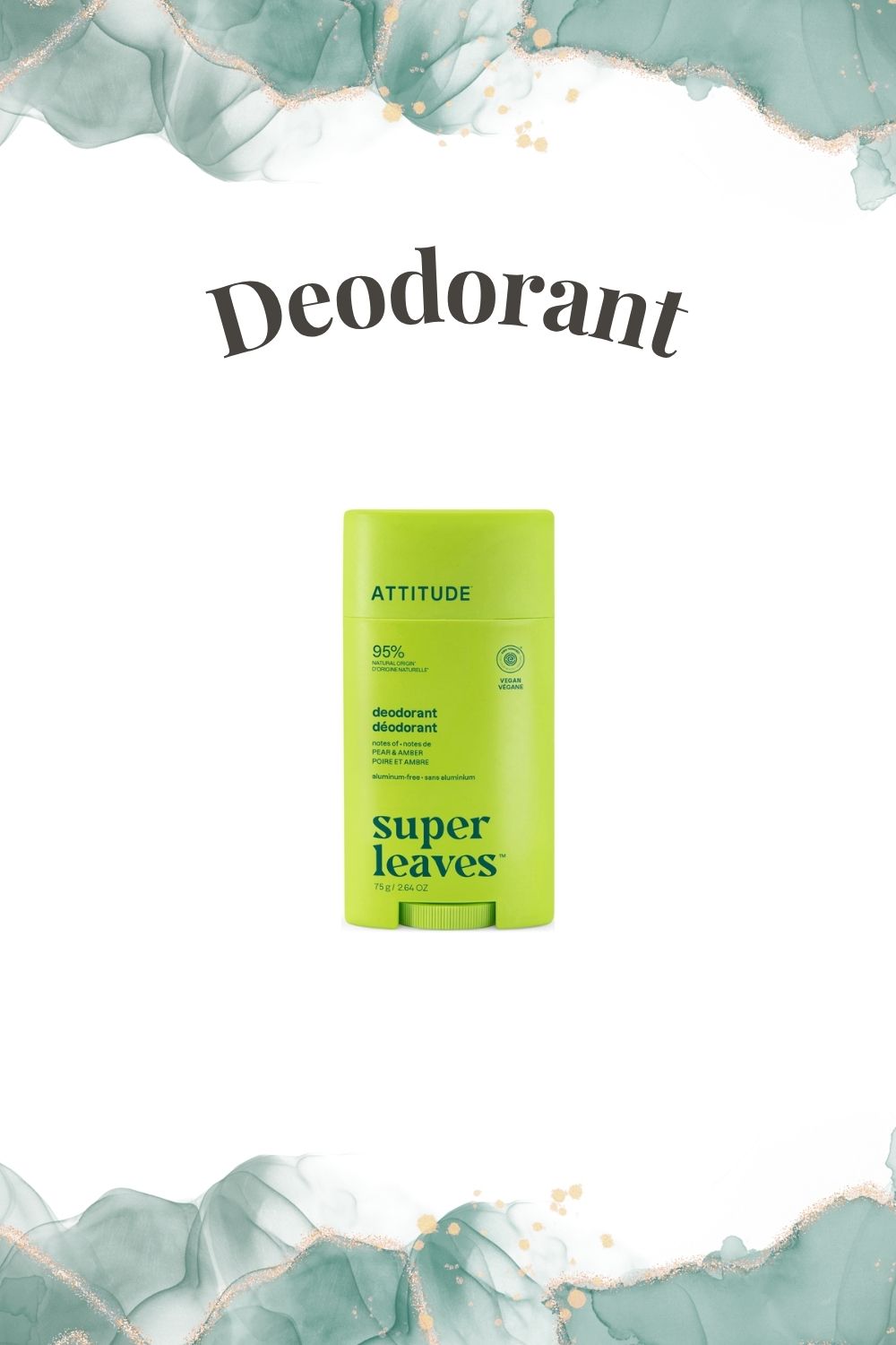 Clean Living Faves deodorant