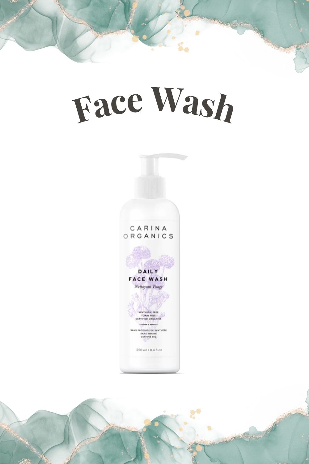 Clean Living Faves face wash 1