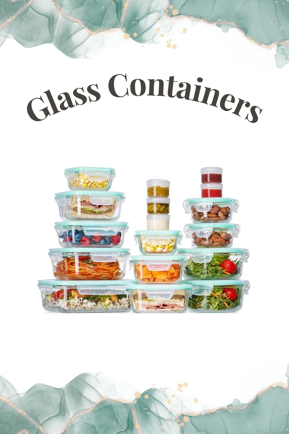 Clean Living Faves glass containers
