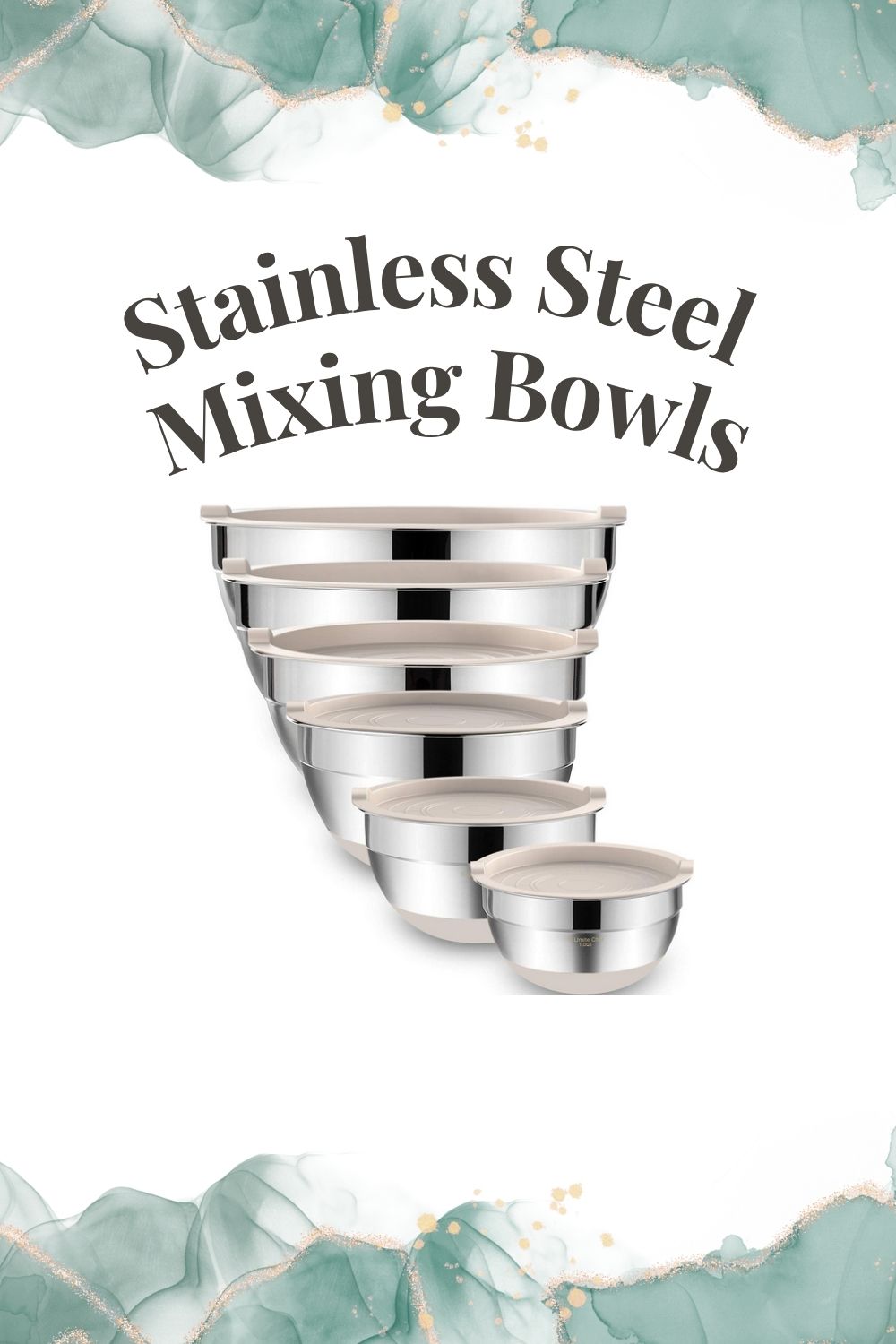Clean Living Faves stainless steel mixing bowls